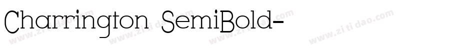 Charrington SemiBold字体转换